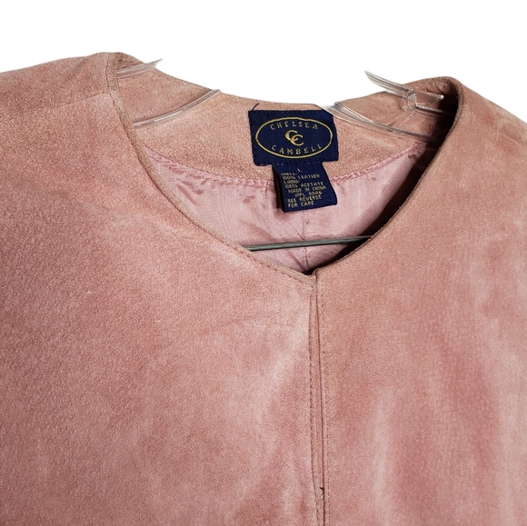 CHELSEA CAMBELL Pink Leather Jacket - Picture 3 of 7